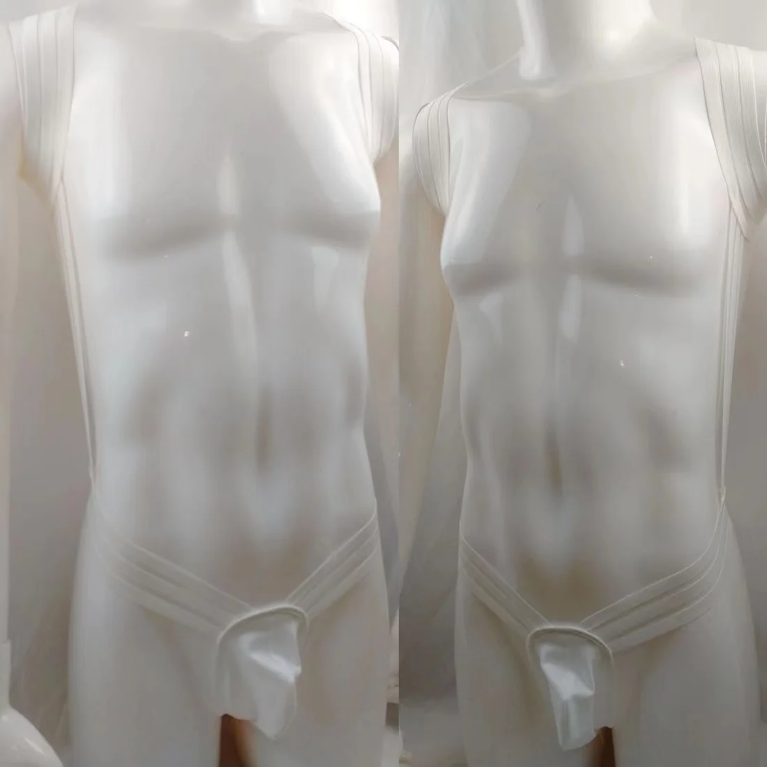 

Men's sexy underwear nightclub dance party performance costumes sexy chest strap perspective sassy sexy