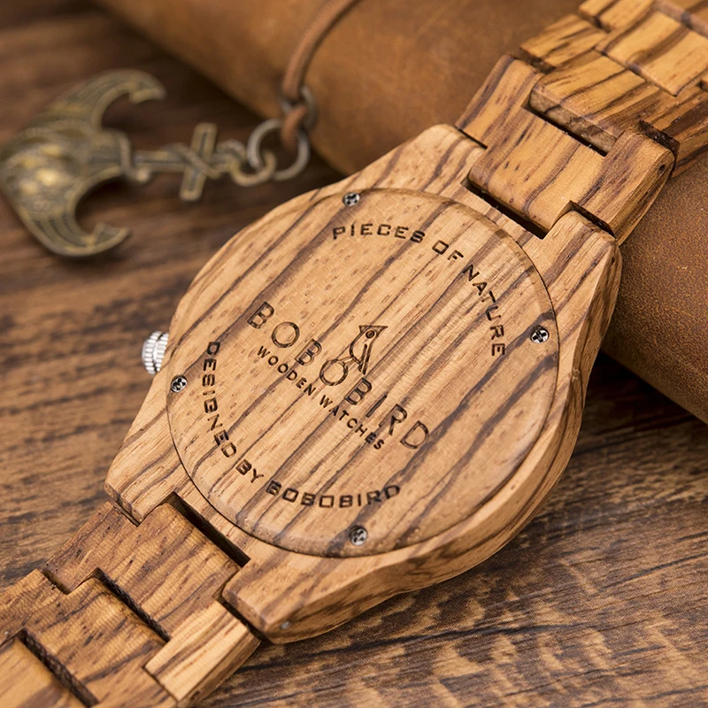 BOBO BIRD Wood мужские часы ручной работы наручные Runic Circle Quart of Awe или Vegvisir кварцевые reloj
