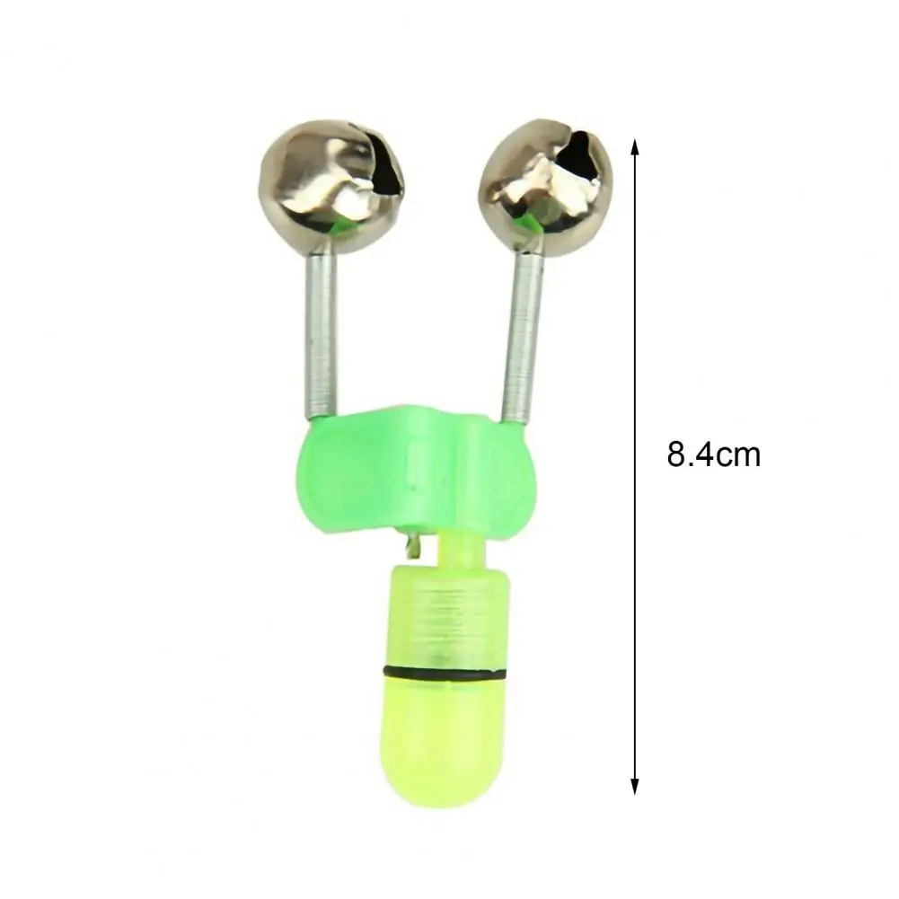 

10Pcs Fish Bait Alarm Luminous Waterproof Metal Fishing Rod Bait Alarm for Night Fishing Fishing Tools