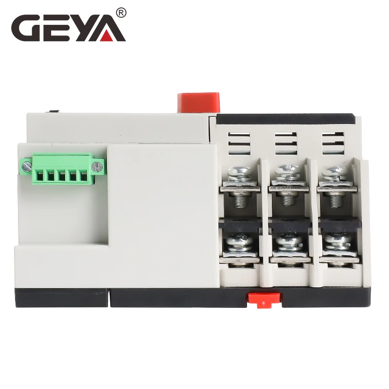 Трехфазный автоматический переключатель передачи энергии GEYA W2R 3Pole Din Rail ATS