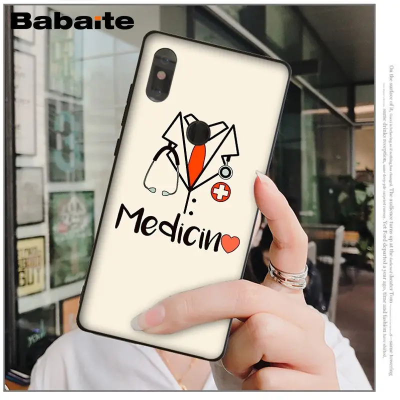 Babaite Nurse Doctor Medical Medicina Health Design Phone Cover for Redmi 5 plus Note 5 Note 4 4X Xiaomi MI 6 8 8SE Mobile Cover