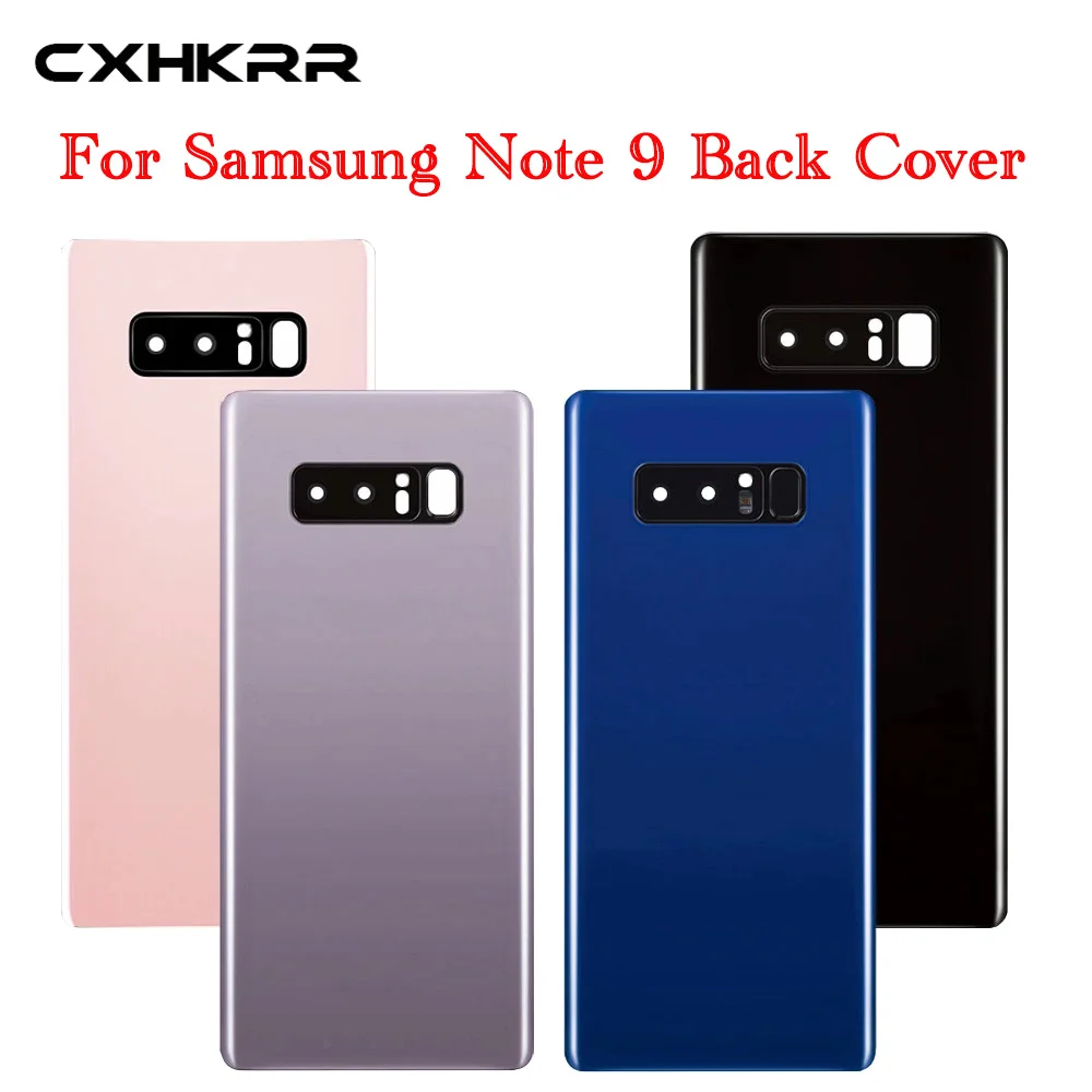 Задняя крышка аккумулятора для Samsung Galaxy Note 8 корпус двери + стеклянная линза ушной