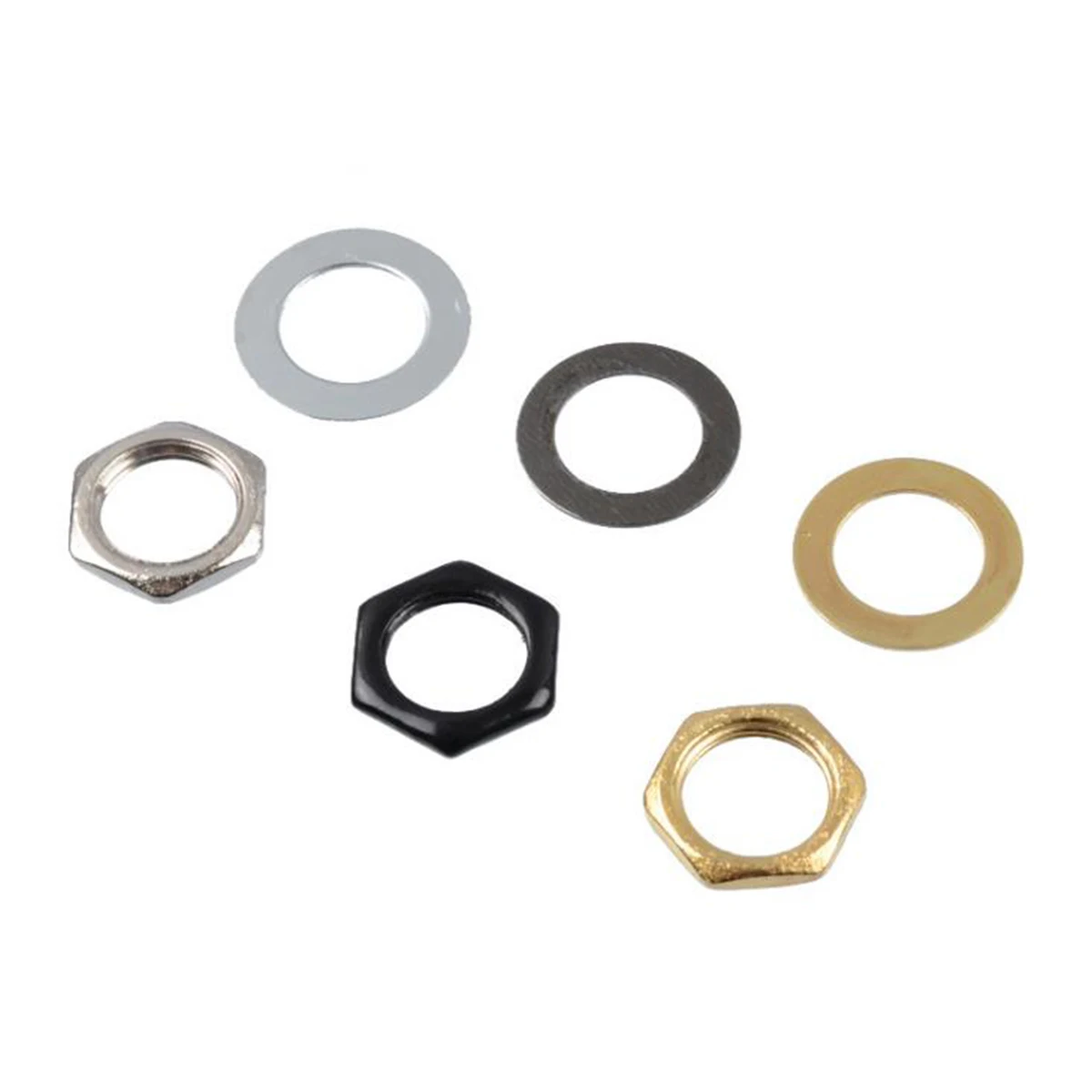 

Electric Guitar Output Input Jack Nuts Washers Gaskets Guitar Replacement