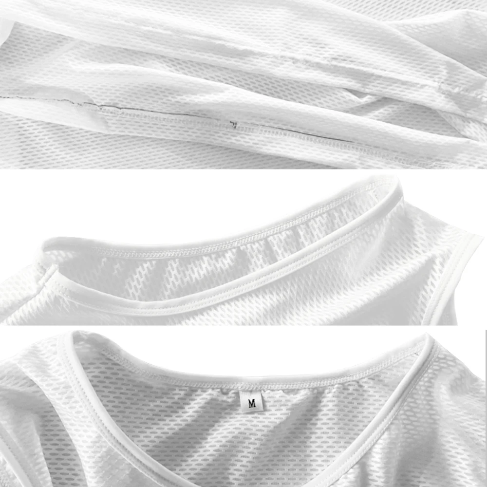 Жилет велосипедный мужской дышащая быстросохнущая сетчатая рубашка без рукавов