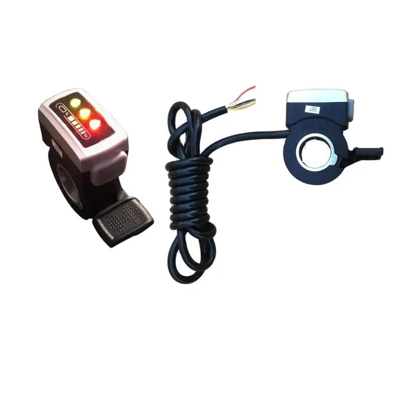 Е велосипеда 36V/48V дроссельная заслонка с светодиодный Батарея уровень