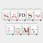 Персонализированный Чехол для Apple Airpods 3 2 1 Pro с изображением инициалов имени и монограммы, защитный чехол для беспроводных наушников с поддержкой Bluetooth