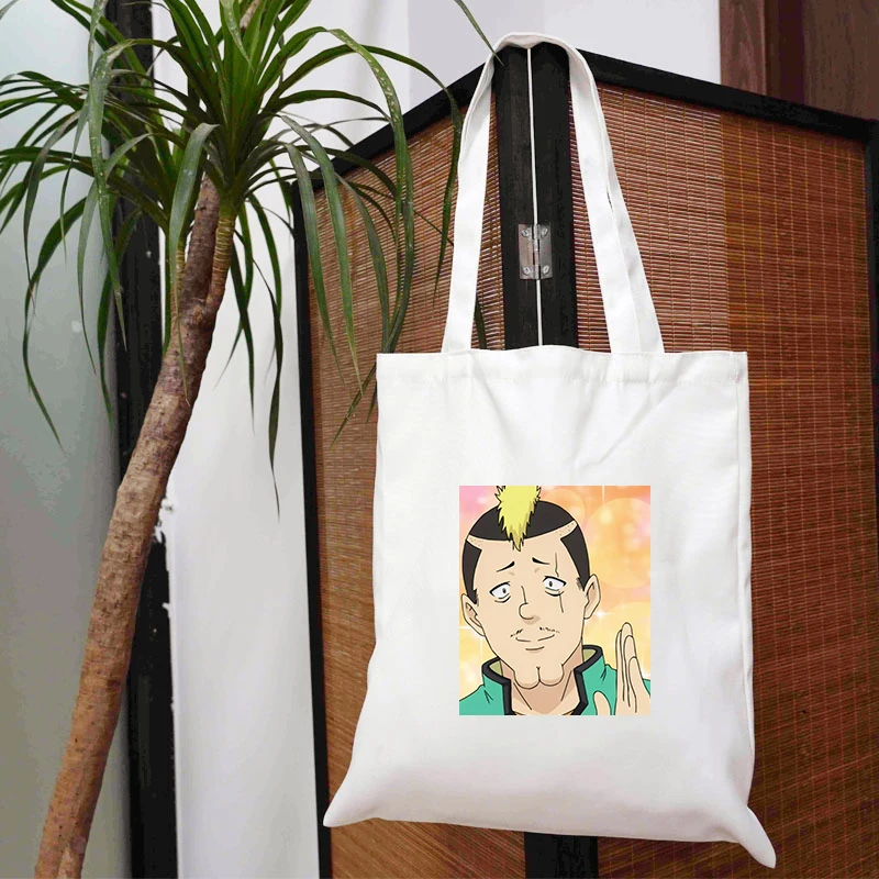 

Qi Mu Nanxiong's Disaster Tote Bag Korean Customizable Canvas Shopper Fabric Beach Bags 2021 Designer Handbags Summer Women's