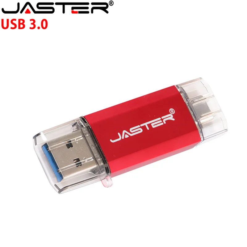 JASTER OTG 2 в 1 USB флеш-накопители USB3.0 &amp Type-C 256 ГБ 128 Гб 64 32 16 Pendrives Dual Pen Drive Cle | Компьютеры