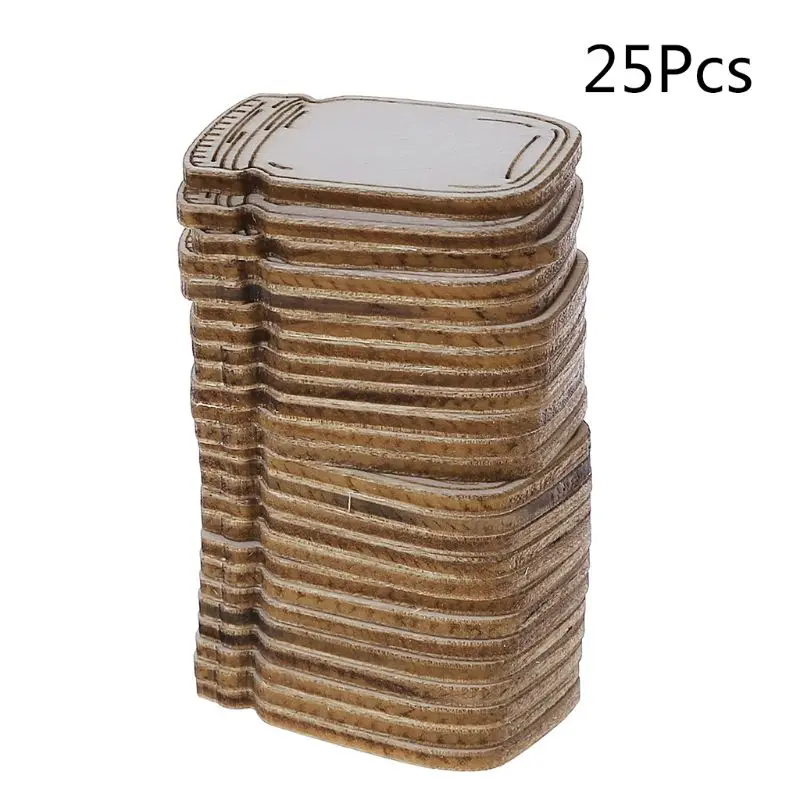 25 шт лазерная резка деревянная форма бутылки молока ремесло Свадебный