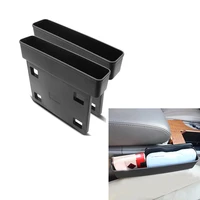 2pcs newest car organizer seat crevice storage box seat gap case box slit pocket catcher storage bag organizer auto accessories