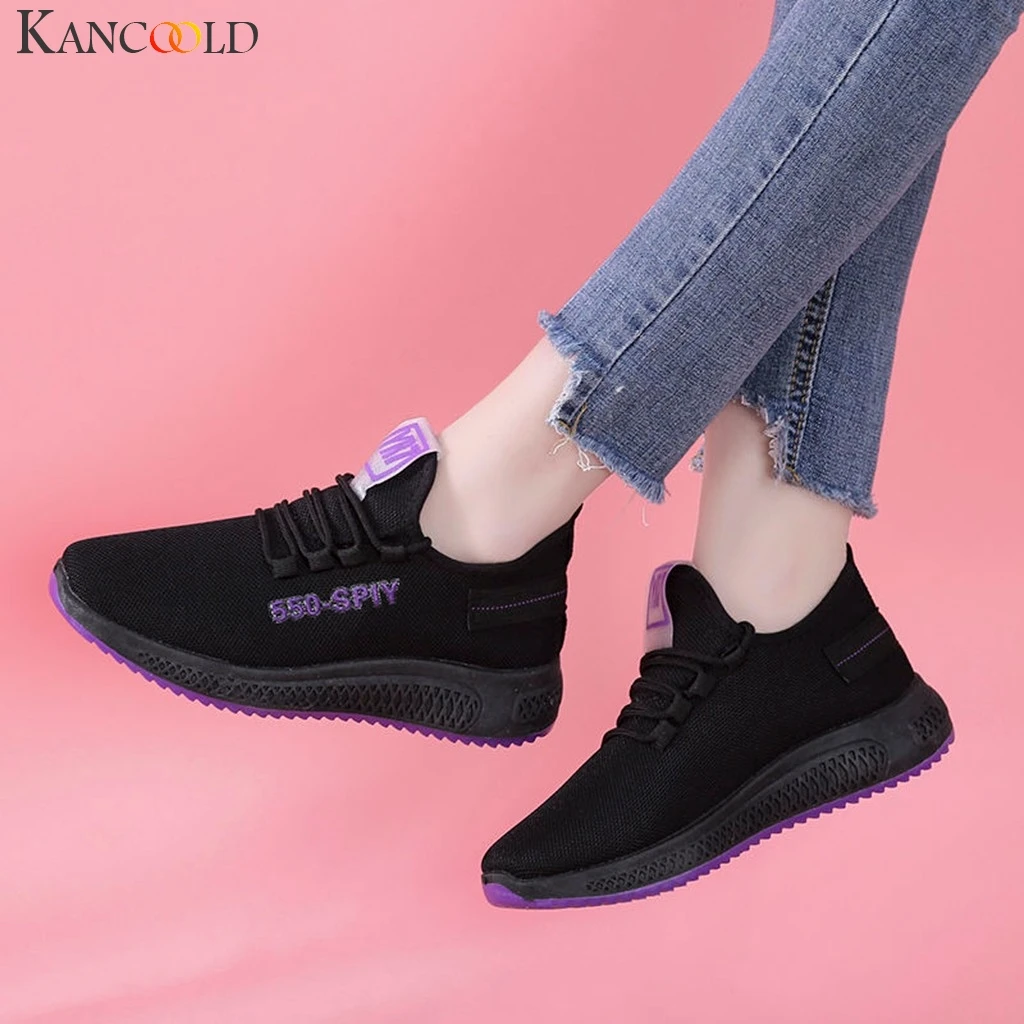 Женский сетчатый Повседневный светильник спортивная обувь на шнуровке