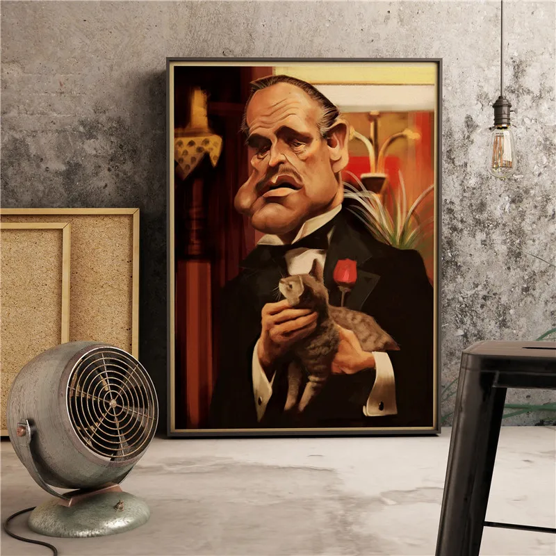 Классические кинофильмы плакаты крестного отца Постер для гостиной домашний