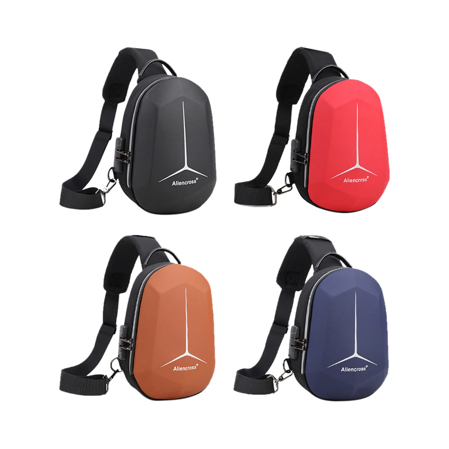 

Korean Version Universal Chest Bag Multifunctional Combination Lock Anti-theaft Waterproof Pouch Unisex Shoulder Bag