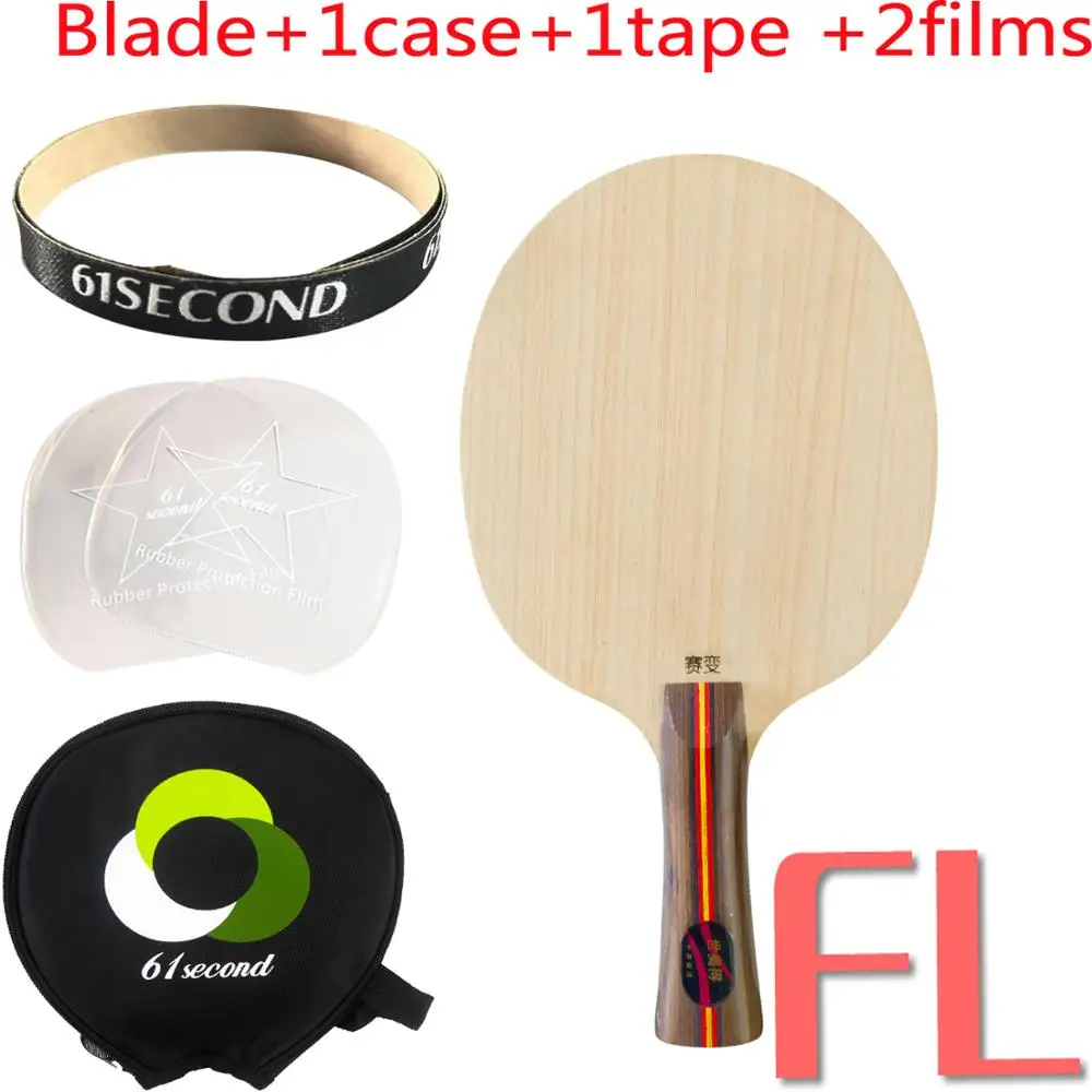 FL with Y 1 case Меч subdue Long Shakehand FL лезвие для настольного тенниса пинг-понга - Цвет: FL with Y 1 case