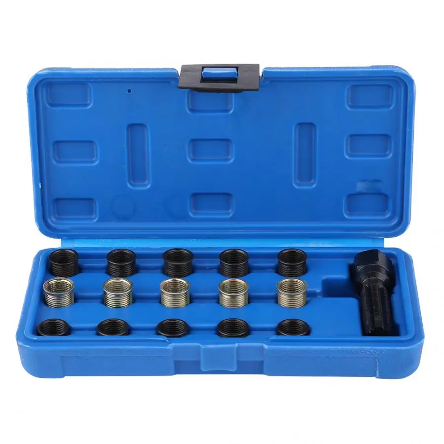 

16Pcs/set 14mm x 1.25 Thread Repair Tool Kit M16 Tap W/ Portable Case multifunctional hand Tool set