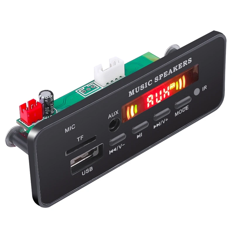

12 В автомобильный Bluetooth декодер плата Tf карта Fm Радио Mp3 аудио модуль для автомобиля удаленный музыкальный динамик Usb источник питания