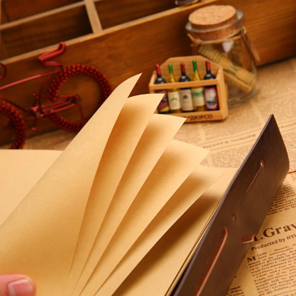

Planner Replaceable Classic Stationery Notebook Strap Spiral Artificial PU Vintage Pirate Diary Journal
