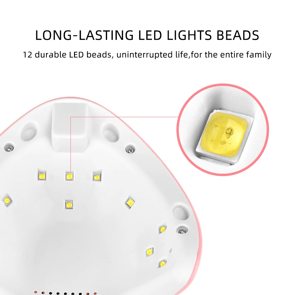 Ультрафиолетовая Светодиодная лампа для ногтей профессиональная Сушилка