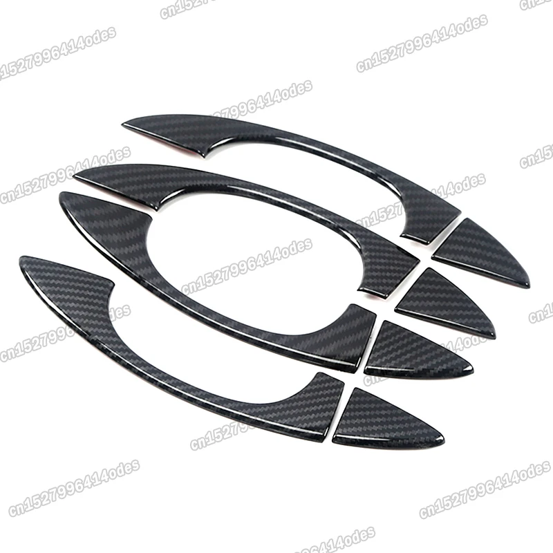 Наклейка на верхнюю ручку двери автомобиля из углеродного волокна для volkswagen teramont