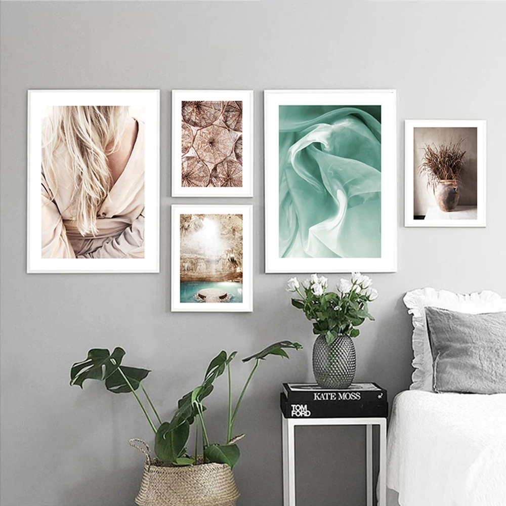 Настенный постер в скандинавском стиле с изображением Цветных Листьев|Рисование