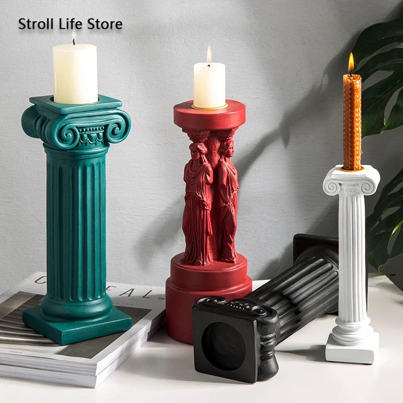Nordic Creative Candle Holders Stand Retro Ornaments Wedding Centerpieces Candles Home Decoration Bougeoir Gift FC469 | Дом и сад