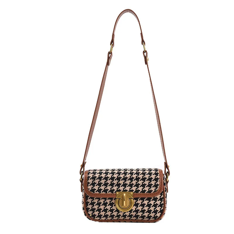 Сетчатая красная модная маленькая сумка женская новая квадратная тысяча птиц в