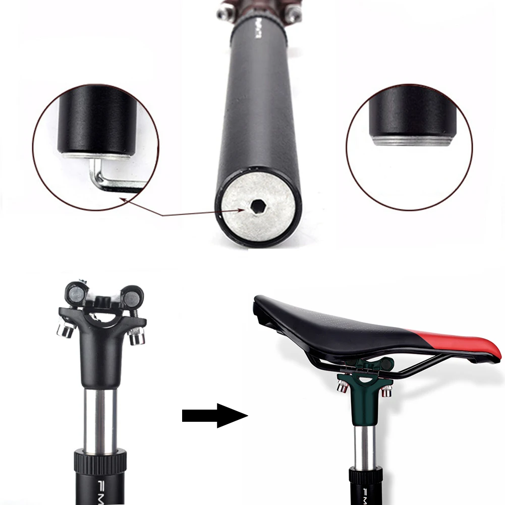 

Seat Tube Bicycle Accessories Bike Seat Post Carbon Fiber 350 mm Black Adjustable Seatpost for MTB Mountain Bike Seat Post