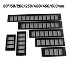 Решетка для вентиляции из алюминиевого сплава, черная прямоугольная решетка для шкафов, аксессуаров