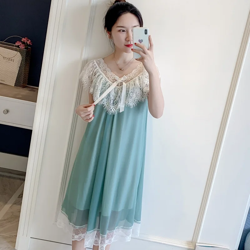 Хлопок сна ночные рубашки Лаунж & Ночная рубашка Пижама принцессы Детское Белье