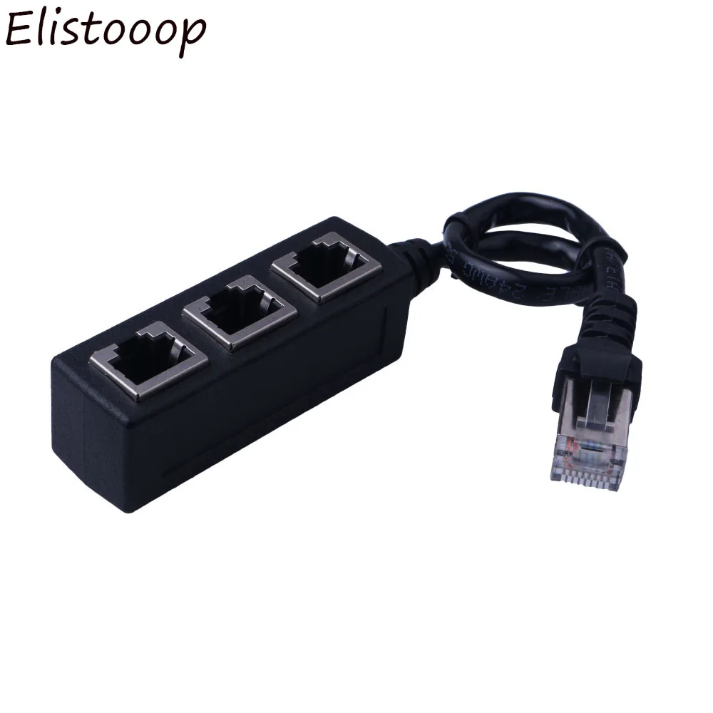 Сетевой соединитель RJ45 LAN Ethernet от 1 до 3 удлинитель гнезда разветвитель кабеля