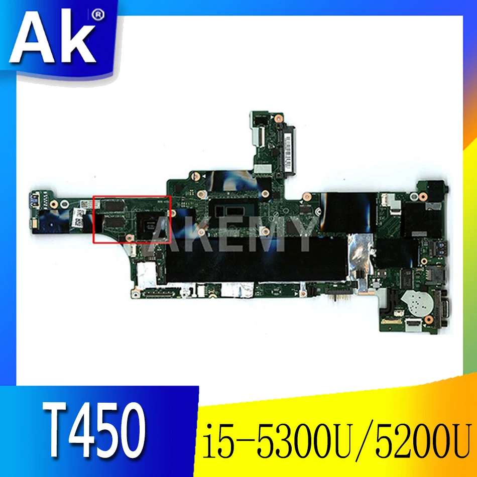

Для Lenovo Thinkpad T450 Материнская плата ноутбука NM-A251 с процессор i5 5300U/5200U DDR3 100% полностью протестирована