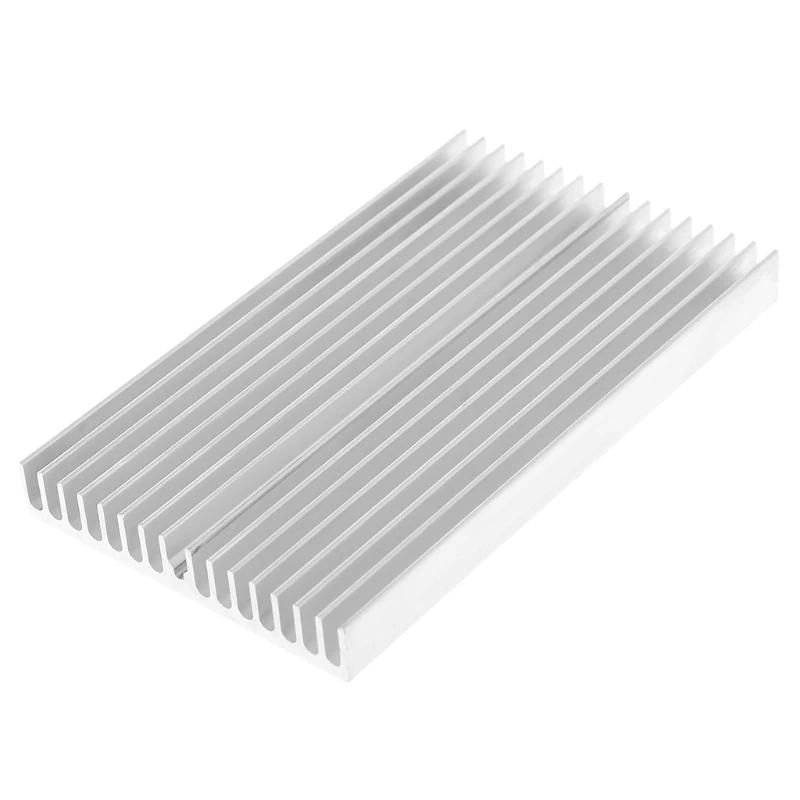 

1 PC 100*60*10mm Aluminum Heat Sink DIY Cooler For IC Chip LED Power Transistor R9JB