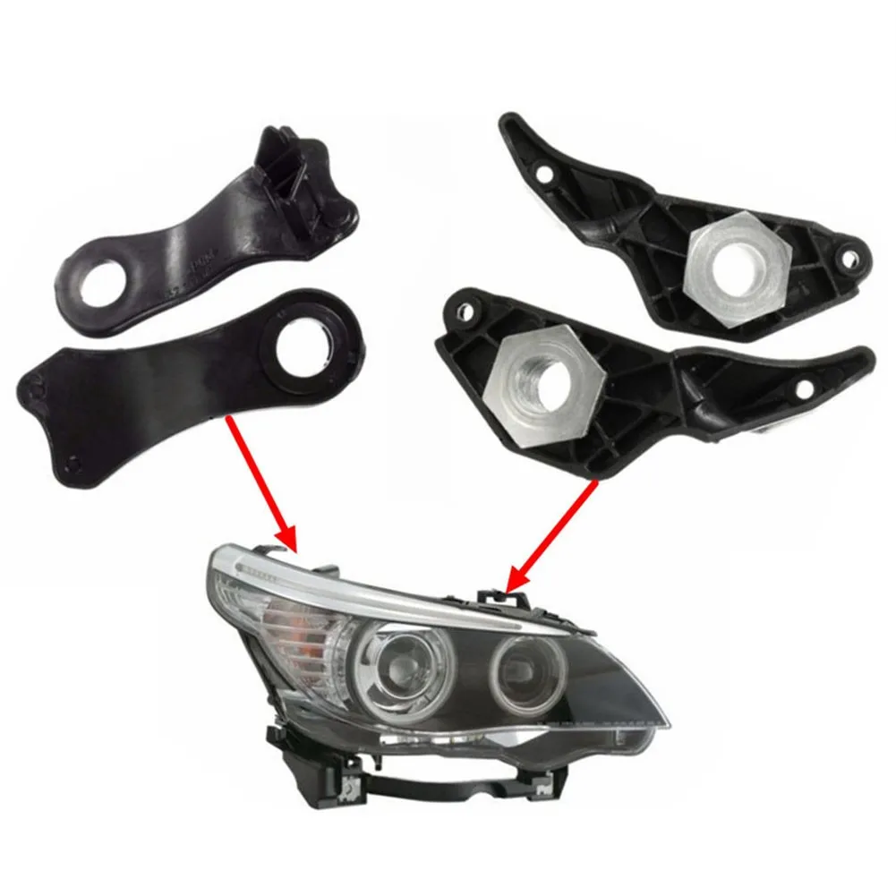

4Pcs Car Headlight Repair Brackets Clips Headlight Fixing Frame Clamp Mount Auxiliary High Quality Car Accessories