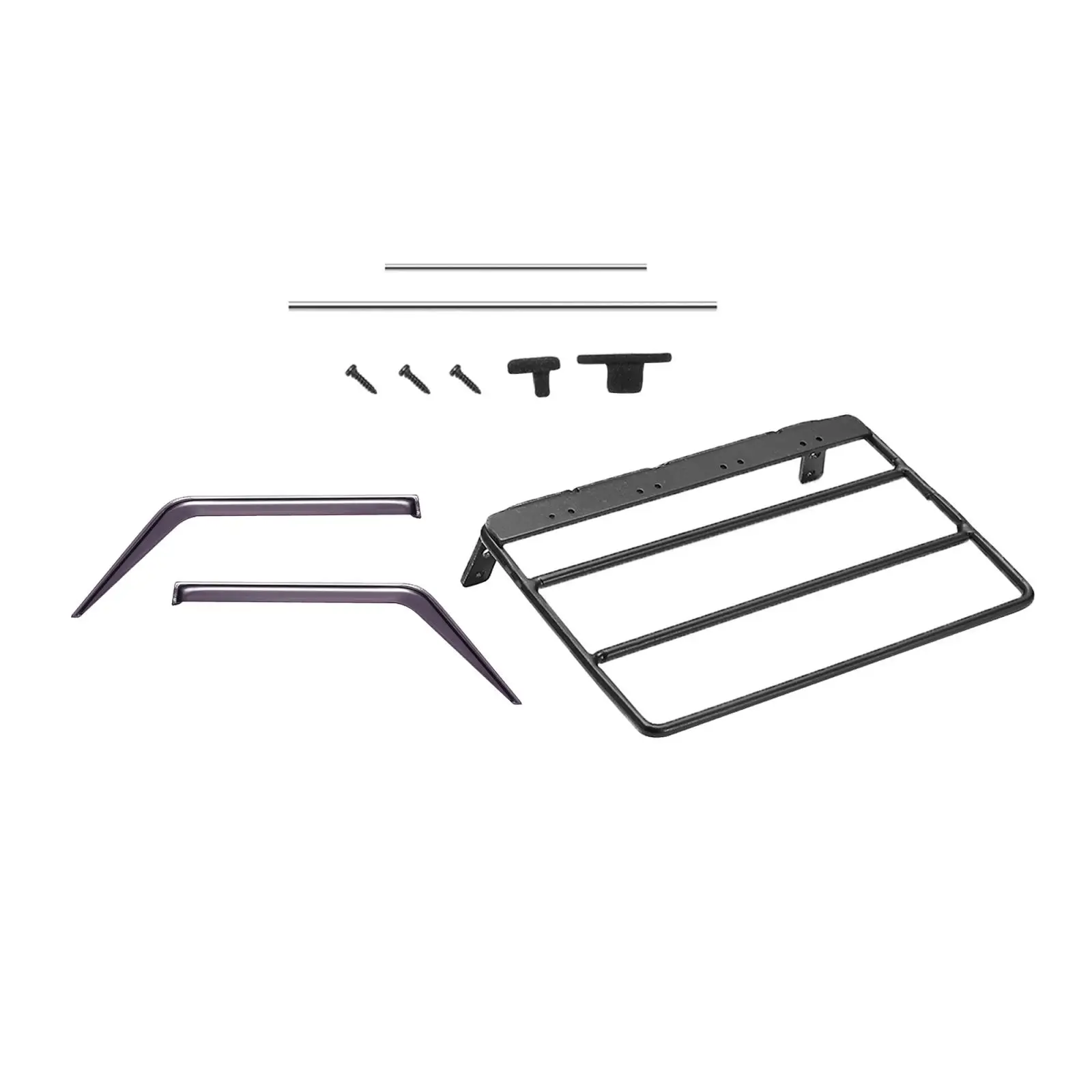 

Upgrades Roof Rack Top Holder Vent Visor Parts for WPL D12 1/10 RC Truck