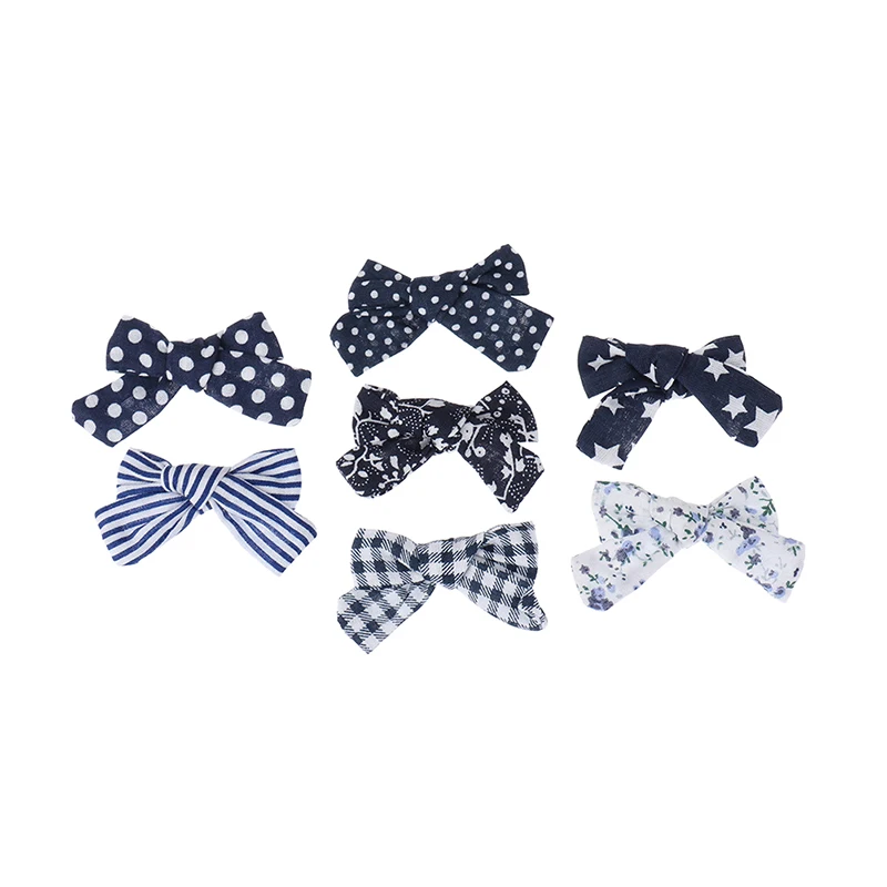 

1PC Cotton Hair Clips Girl Bow Flower Hairpins Barrettes Hairclips Girls Headdress Kids Gift