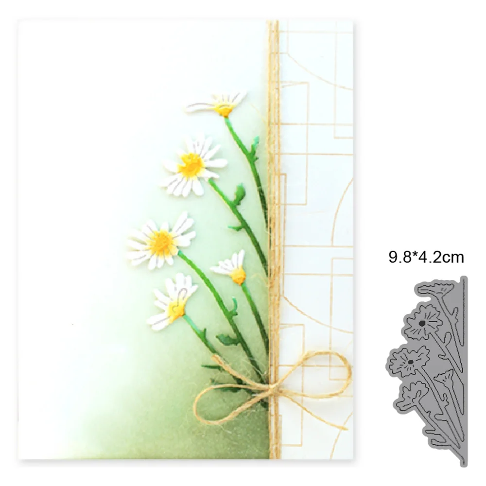 

flowers border Metal Die Cut Mini Flower DIY Embossing Moulds 3D Stencil Template for Scrapbook Album Paper Card Die