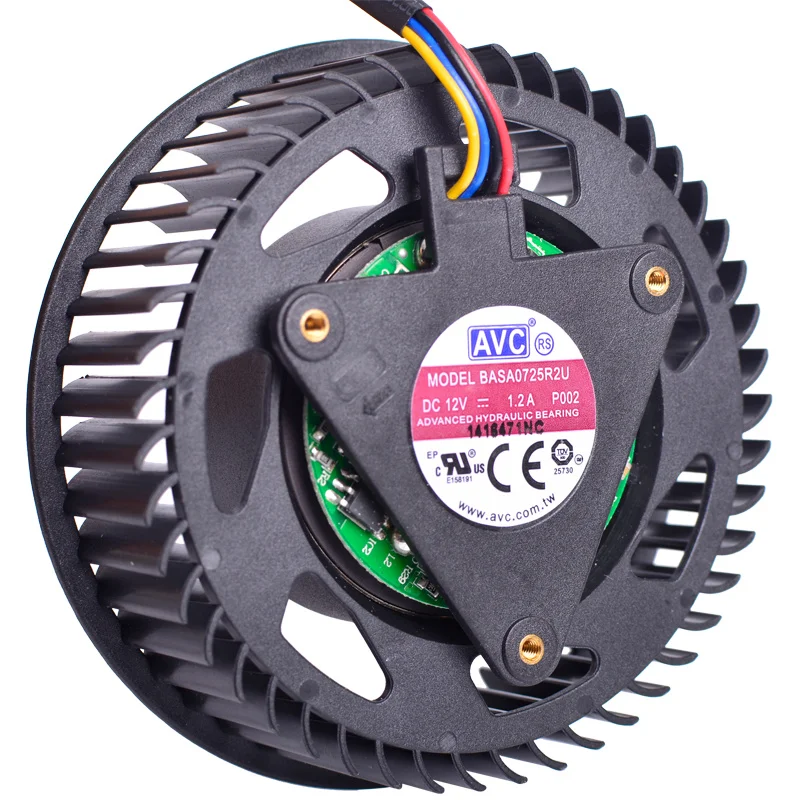 Новый вентилятор видеокарты BASA0725R2U для HD4870 HD5850 HD5870 HD5970 ~|fan 12v|fan fanfan video card |