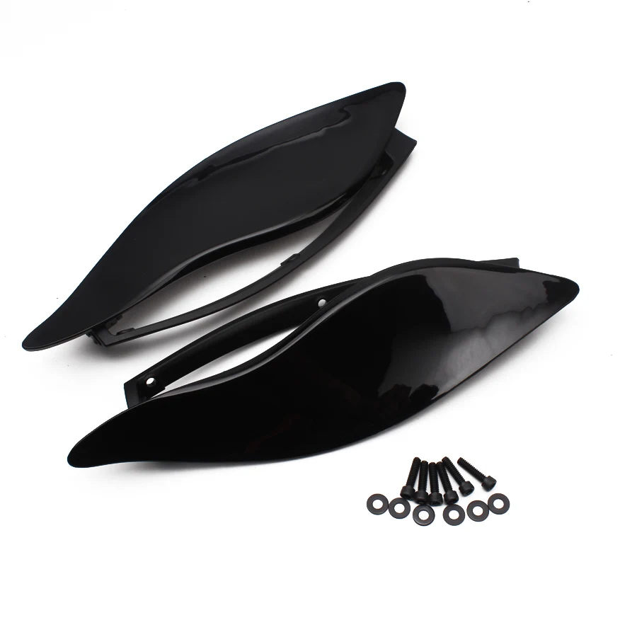 Motorcycle Parts Adjustable Fairing Side Wings Air Deflectors For Harley Touring CVO Electra Street Tri Glide 2014-2020 | Автомобили и
