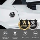 2 шт., металлические наклейки для Peugeot 206 207 307 3008 2008 308 408 508 301 208