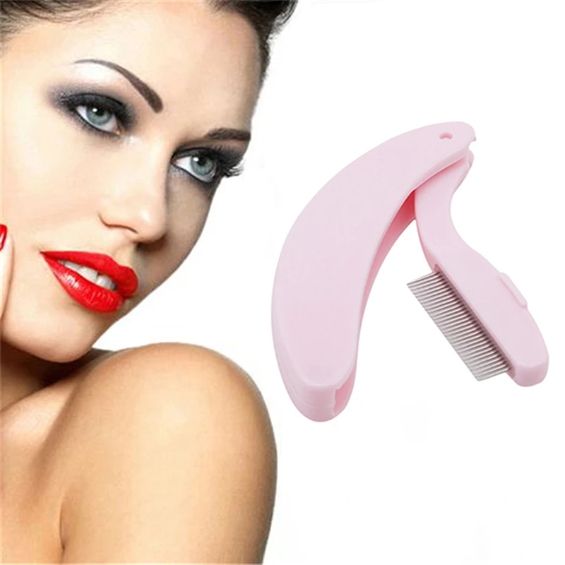 1 шт. Новый портативный мини инструмент для наращивания ресниц Складная Расческа