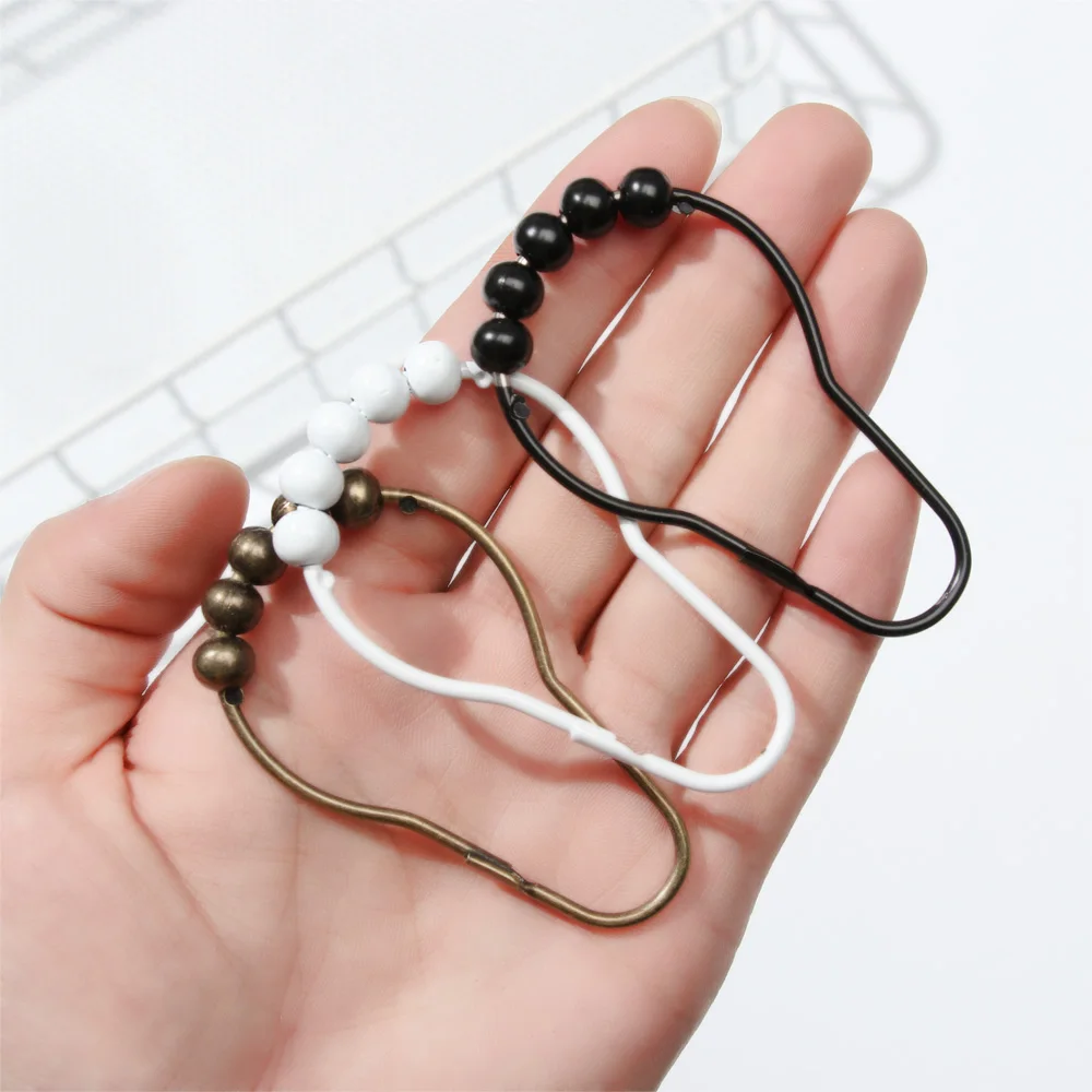 Крючки для занавески душа из нержавеющей стали 12 шт. гладкие крючки душевой