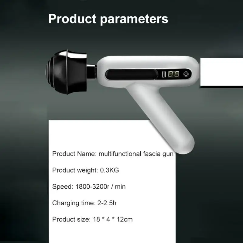 

Wireless Portable Multifunctional Fascia Gun USB Charging Electric Fascia Gun Muscle Relaxing Massager Fitness Equipment