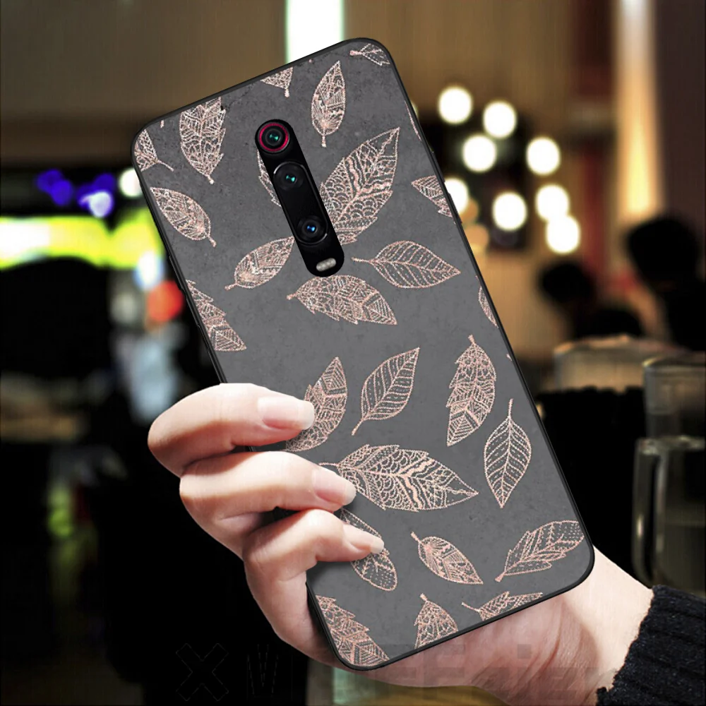 Viviana Золотой Розовый Блестящий черный мягкий чехол для телефона Redmi K20 Note4 4X 5 5A 6 6PRO