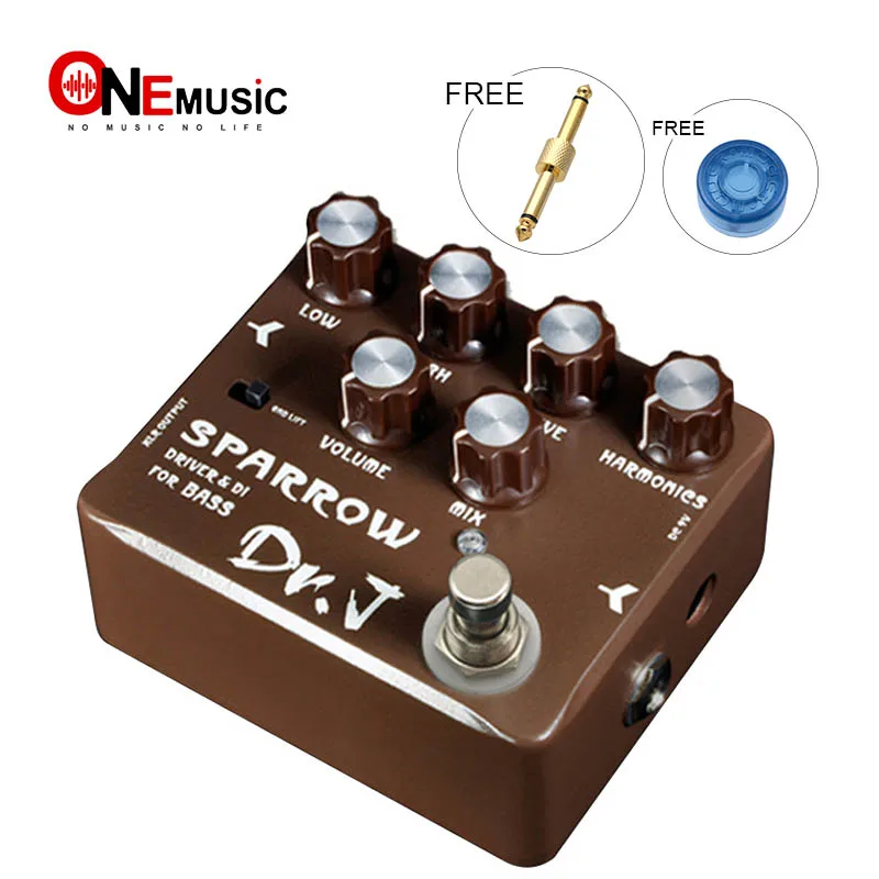 DR.J by JOYO SPARROW DRIVER DI for BASS D53 Effect Pedal with Free Connector | Спорт и развлечения