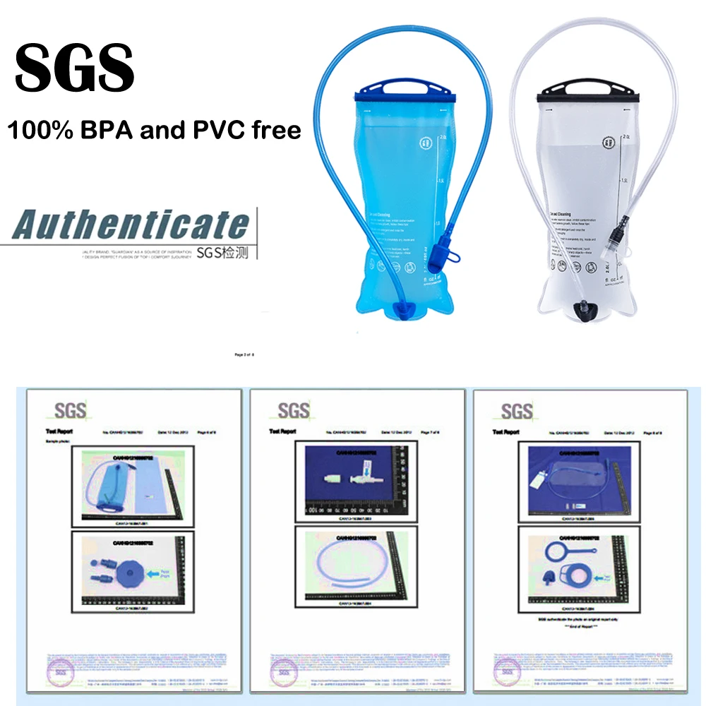 

Outdoor Water Bladder Water Reservoir Hydration Pack Storage Bag BPA Free - 1.5L 2L 3L Running Hydration Vest Backpack