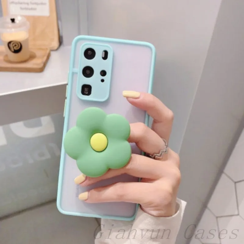 Новый корейский 3D держатель для телефона с цветами Huawei P20 P30 P40 Lite Mate 20 30 nova 3i 5 5i 5T 4E 6