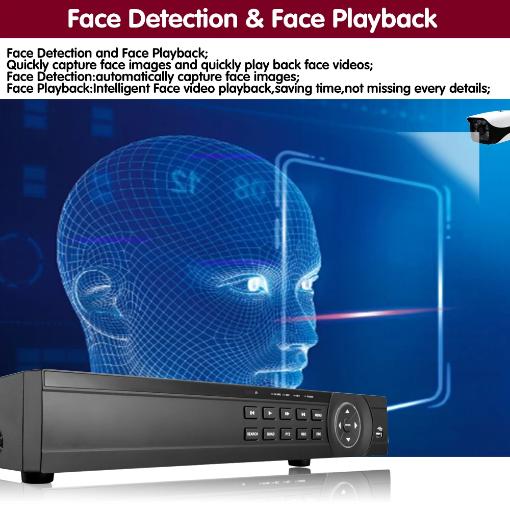 H.265 16 каналов CCTV AHD DVR 5MP 16CH 8CH AHD/CVI/TVI 2M видеорегистратор гибридный NVR HVR 6 в 1 комплект
