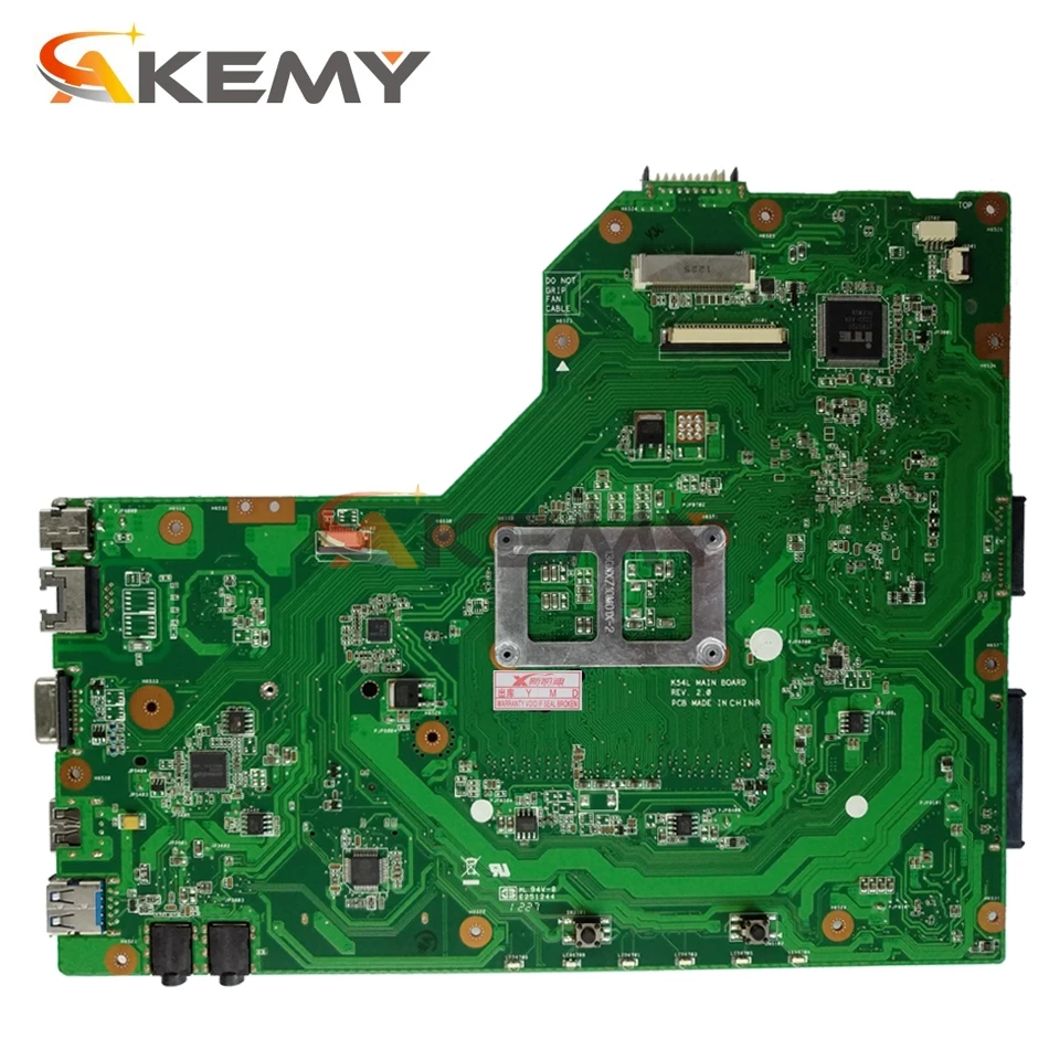 akemy k54l laptop motherboard for asus k54l k54ly x54h notebook computer test original motherboard rev2 0 gm free global shipping