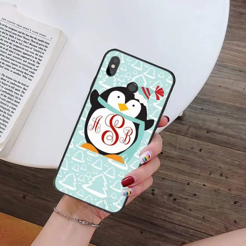 

Cartoon cute penguin Phone Case For Xiaomi Redmi 7 9t 9se k20 mi8 max3 lite 9 note 8 9s 10 pro Soft Silicone Shell Cover Funda