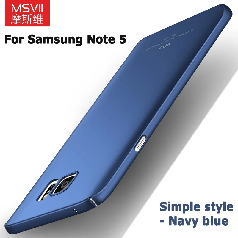 Для samsung Galaxy Note 5 Чехол Msvii Тонкий матовый чехол для samsung Note 5 Жесткий Чехол для samsung Galaxy Note5 чехол s